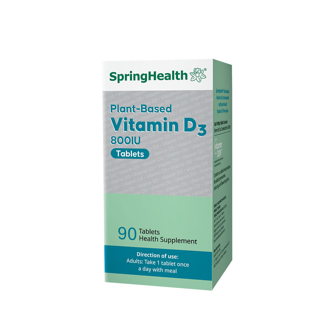 SpringHealth® PlantBased Vitamin D3 (90 Tablets)