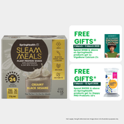 SleamMeals®  Creamy Black Sesame Plant Protein Shake  (15'S)