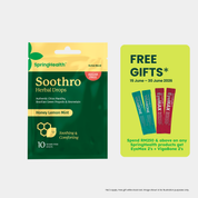 Soothro Herbal Drops - Honey Lemon Mint Flavour (10's)