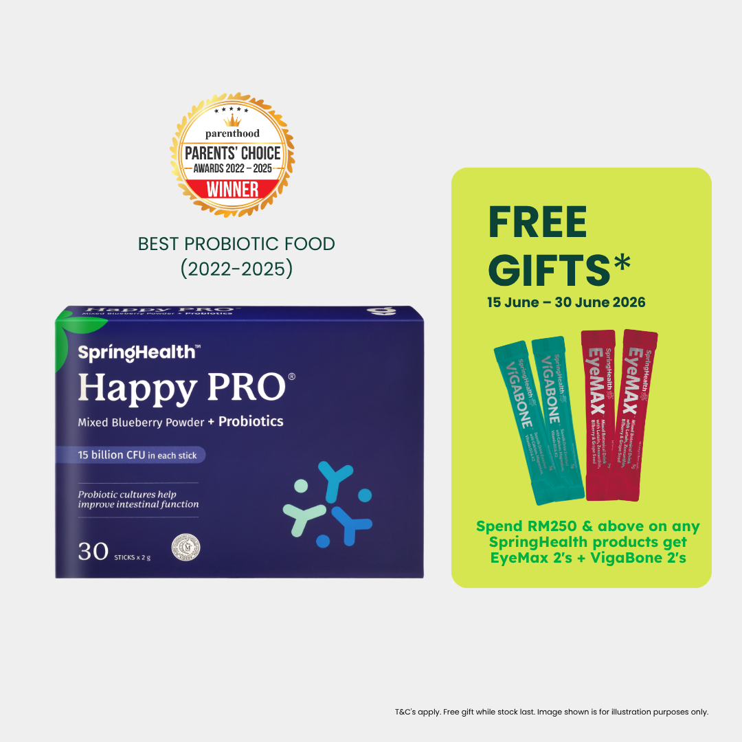 Happy PRO®  Mixed Blueberry Powder + Probiotics (30's)