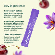 CozyMag Mixed Botanical Peach Drink with Saffron Extract, Lavender Extract, Tart Cherry Extract, Magnesium , L-Theanine