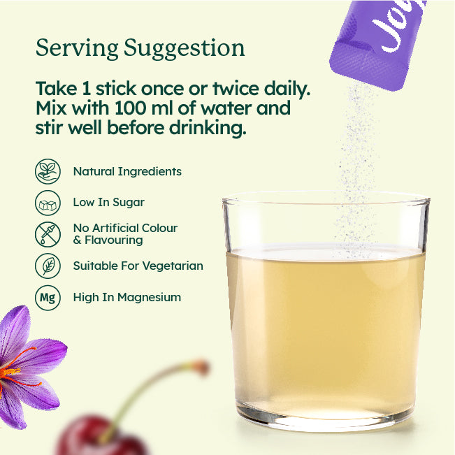 CozyMag Mixed Botanical Peach Drink with Saffron Extract, Lavender Extract, Tart Cherry Extract, Magnesium , L-Theanine