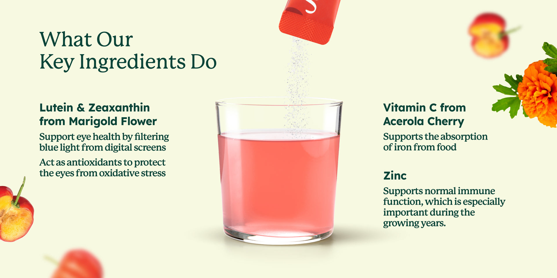 Lutein-C® Plus Mixed Botanical Drink with Acerola & Lutein  (20's)