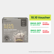 SleamMeals®  Creamy Black Sesame Plant Protein Shake  (15'S)