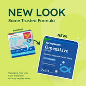 Omegalive® Odourless Fish Oil 1500mg (2x60's)