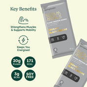 SleamMeals®  Creamy Black Sesame Plant Protein Shake  (15'S)