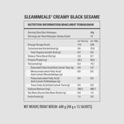 SleamMeals®  Creamy Black Sesame Plant Protein Shake  (15'S)