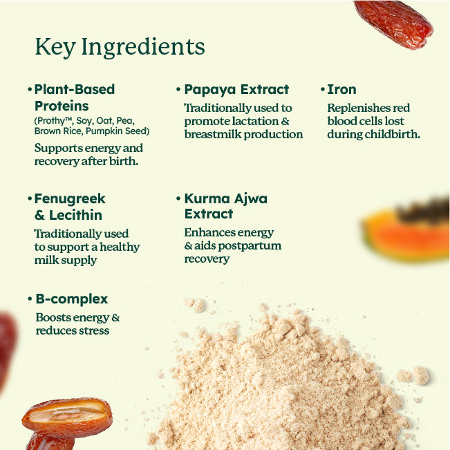 Lactation Plant Protein Shake with B-Vitamins, Fenugreek & Lecithin (15's)