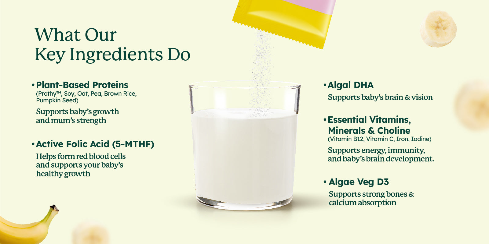 Prenatal Plant Protein Shake with DHA, Vitamins & Minerals (15's)