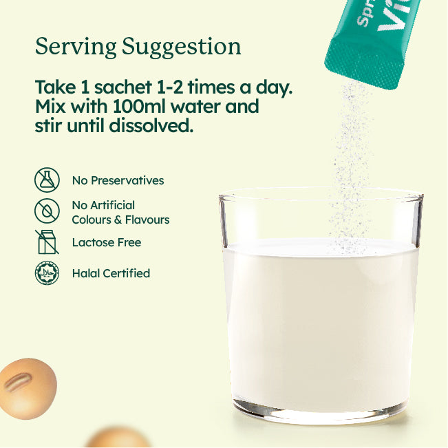 VigaBone® SoyMilk Drink Enriched with Vitamin D3, K2, Calcium & Magnesium (30's)