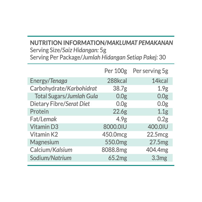VigaBone® SoyMilk Drink Enriched with Vitamin D3, K2, Calcium & Magnesium (30's)