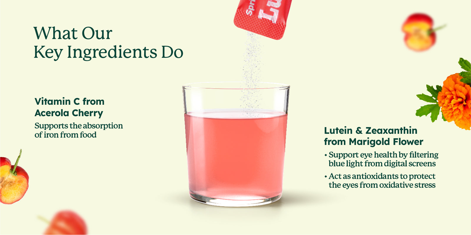 Lutein-C® Mixed Botanical Drink with Acerola & Lutein  (20's)