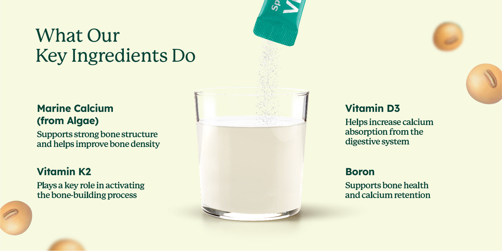 VigaBone® SoyMilk Drink Enriched with Vitamin D3, K2, Calcium & Magnesium (30's)