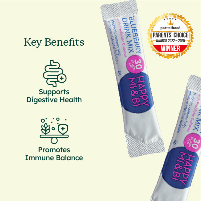 Happy MI&BI® Blueberry Drink Mix with 30 Billion CFU Probiotics (30's)