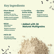 SleamMeals®  Creamy Black Sesame Plant Protein Shake  (15'S)