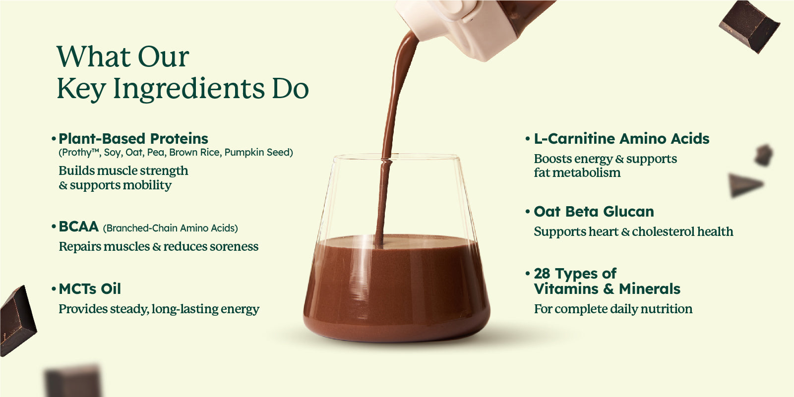 SleamMeals®  Rich Dark Chocolate Plant Protein Shake (15‘S)