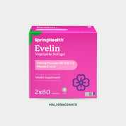 EVELIN® Vegetable Softgel Evening Primrose Oil with Vitamin E Twin Pack (2x60)