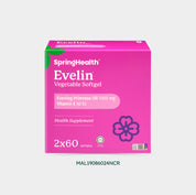 EVELIN® Vegetable Softgel Evening Primrose Oil with Vitamin E Twin Pack (2x60)