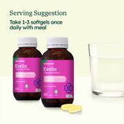 EVELIN® Vegetable Softgel Evening Primrose Oil with Vitamin E Twin Pack (2x60)