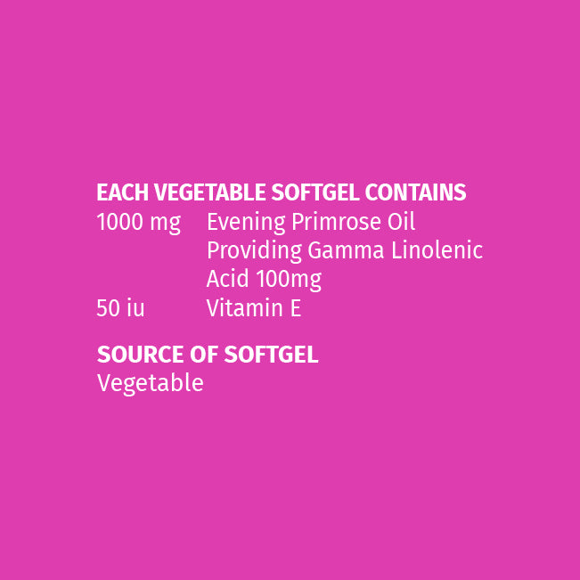 EVELIN® Vegetable Softgel Evening Primrose Oil with Vitamin E Twin Pack (2x60)