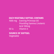 EVELIN® Vegetable Softgel Evening Primrose Oil with Vitamin E Twin Pack (2x60)