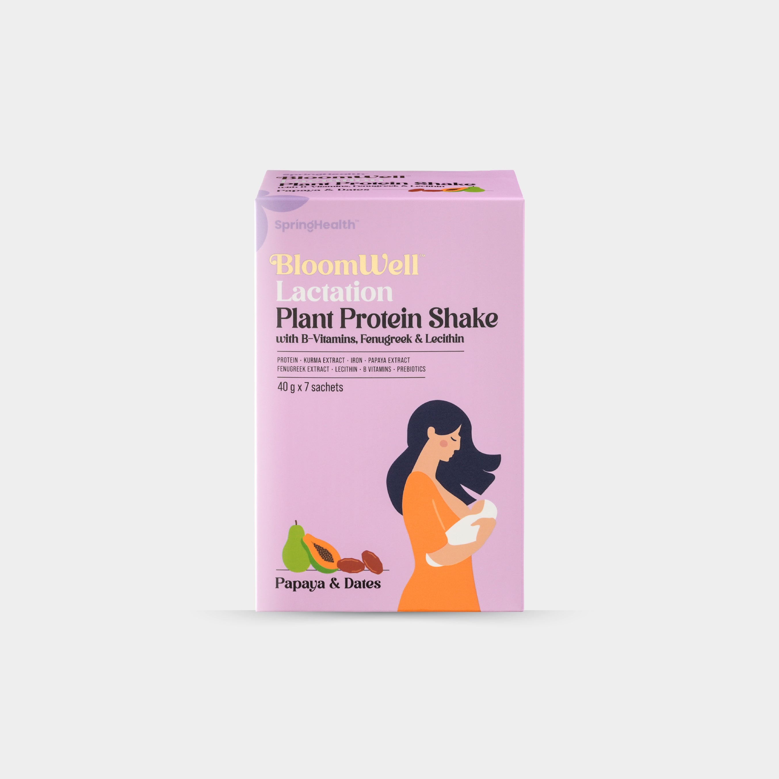 Lactation Plant Protein Shake with B-Vitamins, Fenugreek & Lecithin Trial Pack (7's)