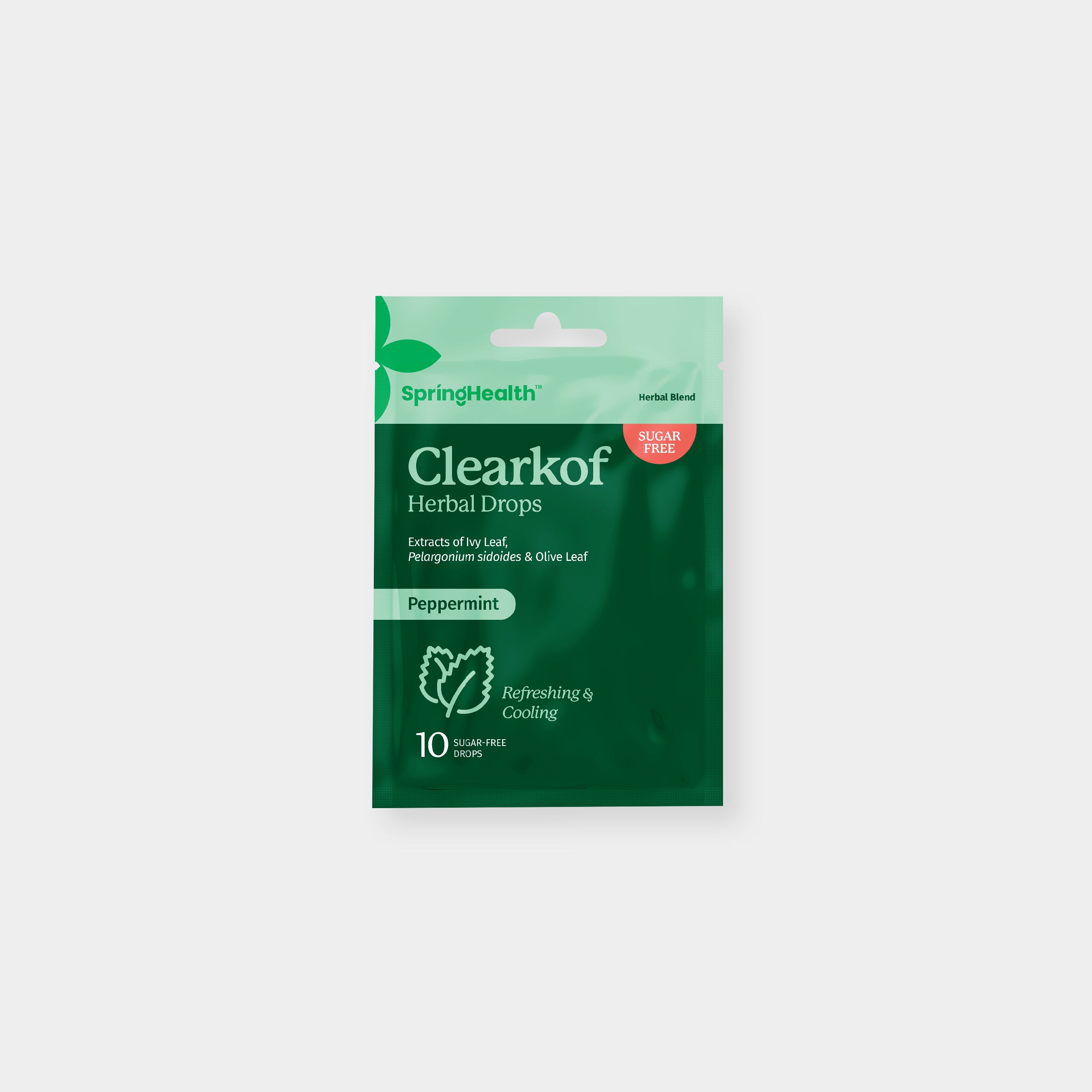 Clearkof Herbal Drops - Peppermint Flavour (10's)