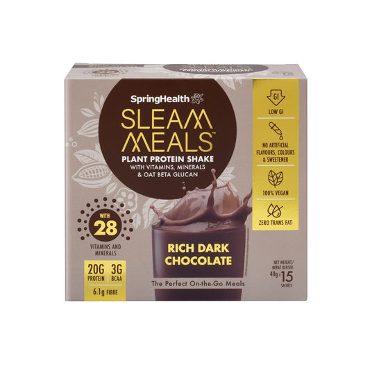 SpringHealth® SleamMeals®  Rich Dark Chocolate Plant Protein Shake (15‘S)