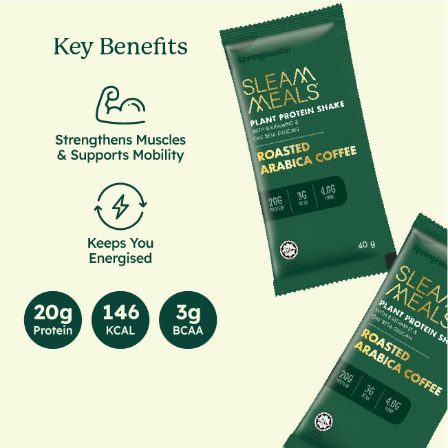 SleamMeals® Arabica Coffee Plant Protein Shake (15's)