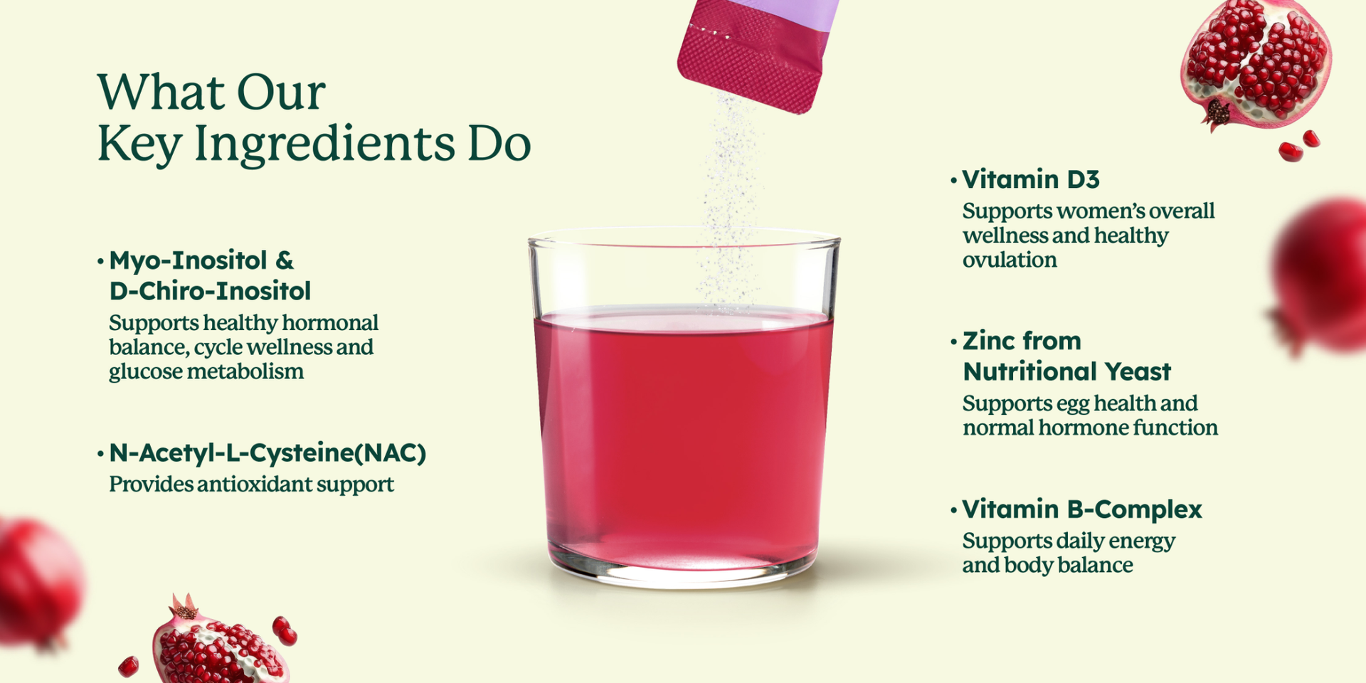 Prepare Balance + Mixed Pomegranate Juice Drink + Inositols