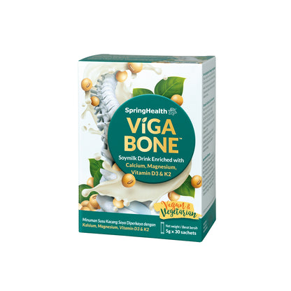 SpringHealth® VigaBobe® SoyMilk Drink Enriched with Vitamin D3, K2, Calcium & Magnesium (30's)